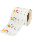 Custom Printing Self Adhesive Clear BOPP Sticker Label